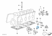 BMW parts diagram with part 07119963130 (Gasket Ring 12x15.5mm) highlighted in the cylinder head parts assembly