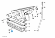 BMW parts diagram with part 07119963151 (Gasket Ring 7x12mm) highlighted in the oil pan dipstick assembly