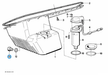BMW parts diagram with part 11137535106 (Oil Pan Screw Plug – Dipstick / Oil Level Indicator Port) highlighted in the oil pan oil level indicator assembly