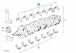 BMW parts diagram with part 11211706847 highlighted in the crankshaft with bearing shells assembly