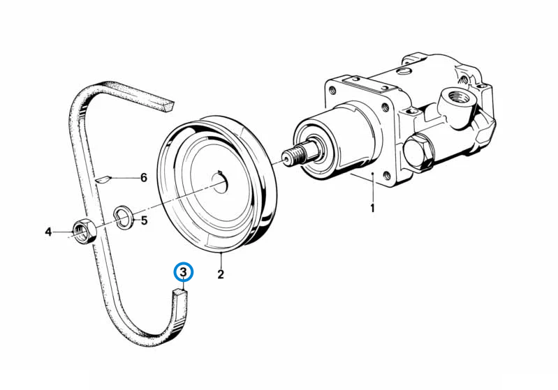 BMW parts diagram with part 11231709638 highlighted in the hydro steering vane pump single parts assembly