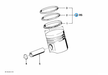 BMW parts diagram with part 11251261130 highlighted in the crankshaft pistons assembly