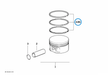 BMW parts diagram with part 11251713192 highlighted in the crankshaft pistons assembly