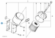BMW parts diagram with part 11421709800 highlighted in the lubrication system oil filter assembly