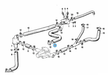BMW parts diagram with part 11531278909 (Water Hose - M10) highlighted in the cooling system thermostat water hoses assembly