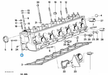 BMW parts diagram with part 12621288158 (Water Temperature Sensor - M21 / M30 / M60) highlighted in the cylinder head assembly