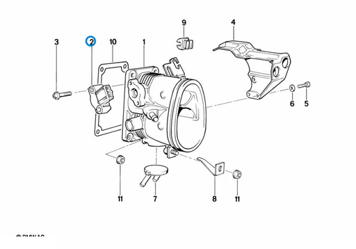 BMW parts diagram with part 13631721456 (Throttle Position Sensor - M42 (Also Many E34 Engines)) highlighted in the throttle housing assy assembly