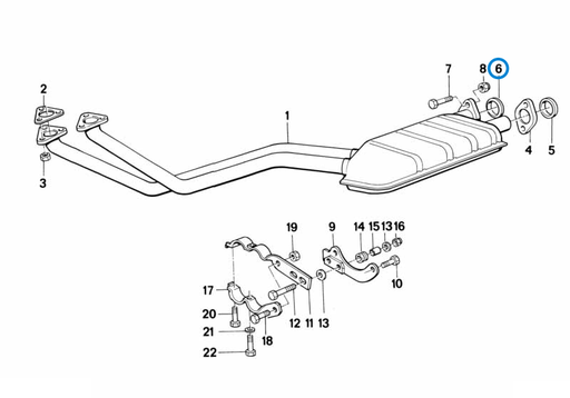 BMW parts diagram with part 18111245489 (Conical Gasket Ring - Exhaust System) highlighted in the exhaust assy without catalyst assembly
