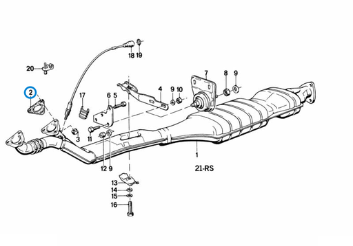 BMW parts diagram with part 18111728364 highlighted in the exhaust system with catalyst assembly
