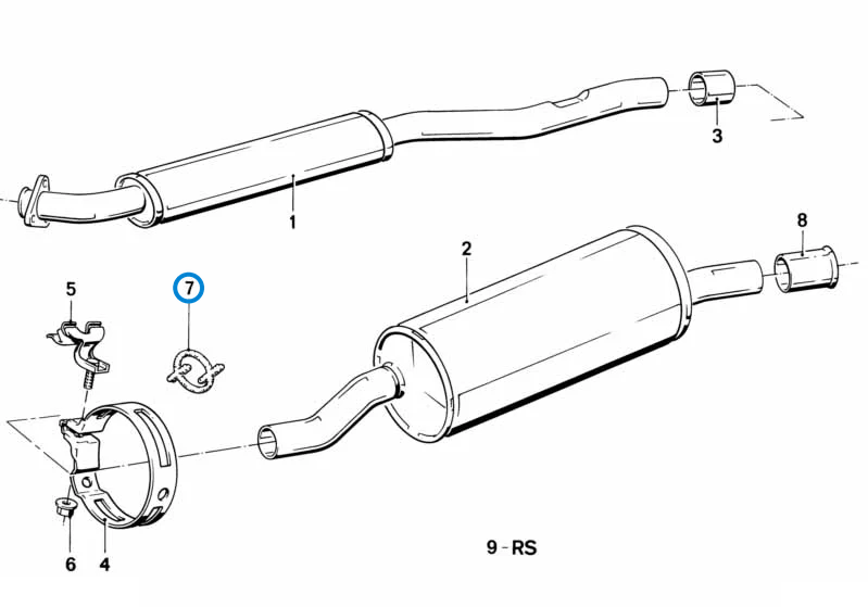 BMW parts diagram with part 18211712838 (Exhaust Hanger) highlighted in the exhaust assy without catalyst assembly