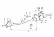 BMW parts diagram with part 18211712838 (Exhaust Hanger) highlighted in the exhaust system rear assembly