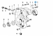 BMW parts diagram with part 23128677736 (Gearbox Shaft Seal) highlighted in the getrag 242 cover attach parts assembly