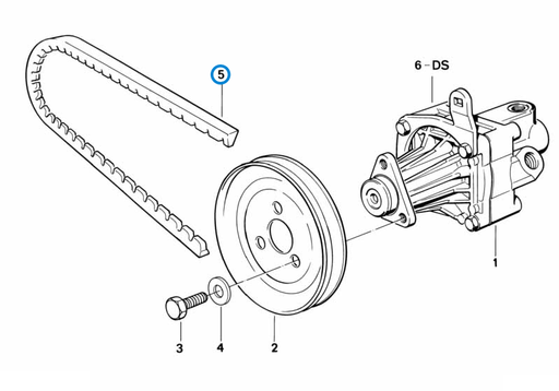 BMW parts diagram with part 32421316785 highlighted in the hydro steering vane pump assembly