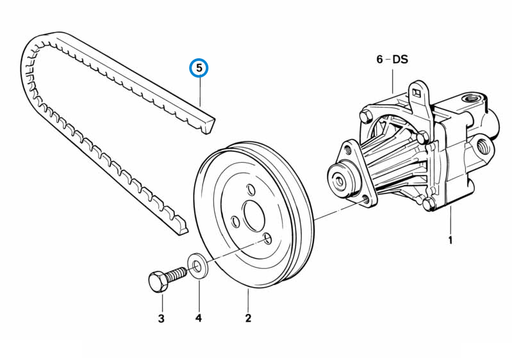 BMW parts diagram with part 32421706597 highlighted in the hydro steering tandem vane pump assembly