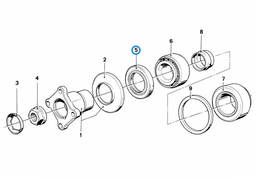 BMW parts diagram with part 33127621206 (Drive Flange Shaft Seal - E30 / E21) highlighted in the drive flange suspension gasket ring assembly