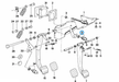 BMW parts diagram with part 61318360420 (Brake Light Switch) highlighted in the pedals stop light switch assembly